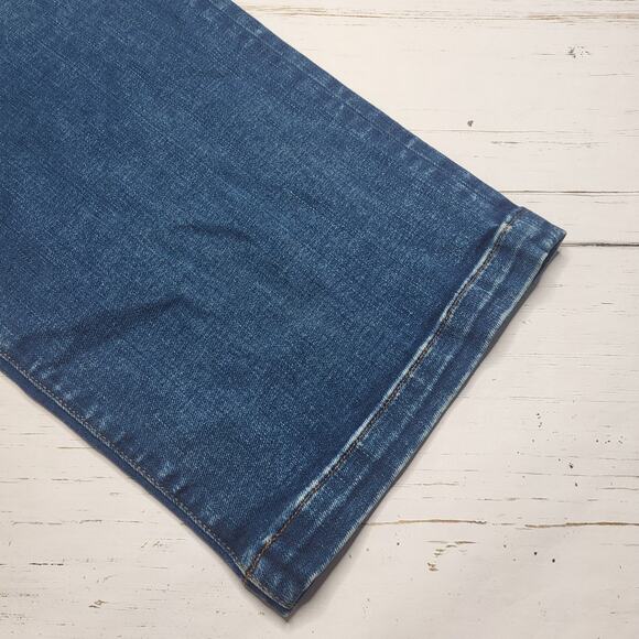 Madewell Curvy Emmett Wide Leg Trouser Jeans Patch Pockets Medium Wash 26 - Picture 9 of 12